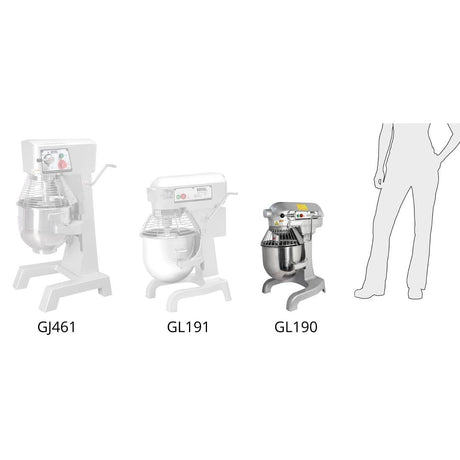 Apuro Planetary Mixer - 9Ltr GL190 - A - Whisk Hospitality - GL190-A