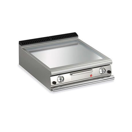 BARON 2 Burner Gas Fry Top With Smooth Chrome Plate And Thermostat Control - Whisk Hospitality - Q70SFTT/G805