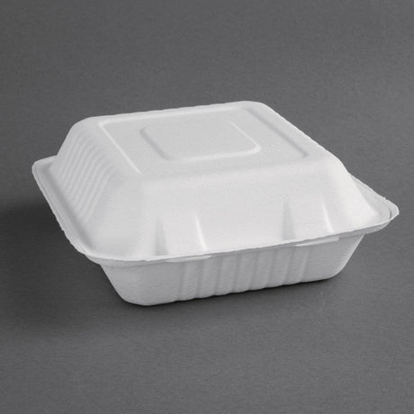 Fiesta Compostable Bagasse Food Container 223 x 201 (Pack 200) FC525 - Whisk Hospitality - FC525