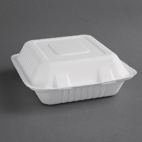 Fiesta Compostable Bagasse Food Container 223 x 201 (Pack 200) FC525 - Whisk Hospitality - FC525