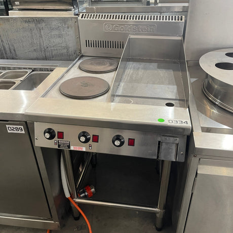 Goldstein PEB2S12G 2 Solid Plate Electric Cooktop Griddle - Whisk Hospitality - 3PA-4290-U0334