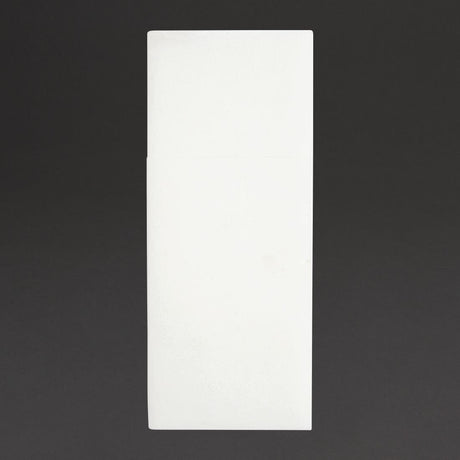 Fiesta Recyclable 48x40cm Airlaid Pocket Fold White Dinner Napkin (Pack 400) FE277 - Whisk Hospitality - FE277