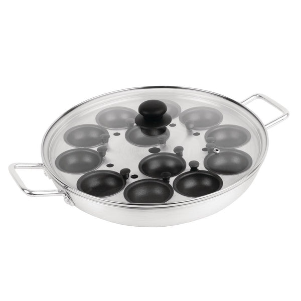 Vogue Aluminium Egg Poacher Non - Stick Cups - 12 Egg 350mm 14" HT975 - Whisk Hospitality - HT975