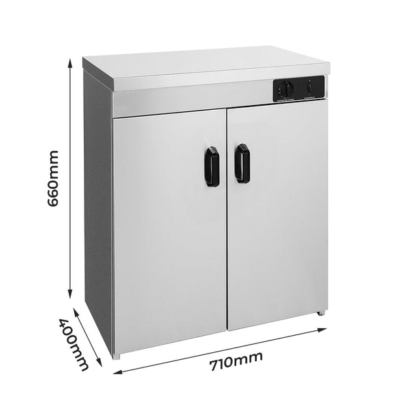 Stainless Steel Double Cabinet Plate Warmer 120 Plates PW-DE - Whisk Hospitality - PW-DE