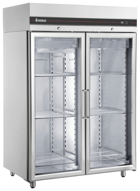Inomak Double Door Upright Glass Door Freezer UFI2140G - Whisk Hospitality - UFI2140G