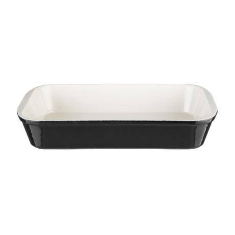 Vogue Roasting Dish Black - 65x355x220mm 2 1/2x14x8 1/2" U571 - Whisk Hospitality - U571