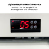 Thermaster Single Glass Door Colourbond Upright Drink Fridge White - LG - 540P - Whisk Hospitality - LG-540P