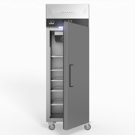 AG 429 Litre Upright Single Stainless Steel Door Freezer GNX400BT - Whisk Hospitality - GNX400BT
