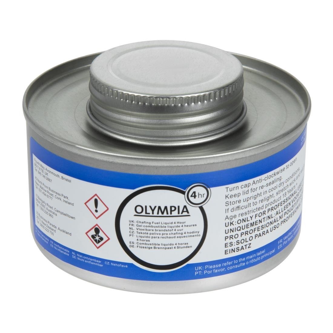 Olympia Chafing Liquid Fuel 4 Hour (Pack 12) CB734 - Whisk Hospitality - CB734