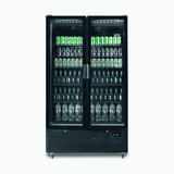 Bromic Upright Display Fridge - 1126L - 2 Door - Flat Glass - Black - Whisk Hospitality - GM1100B-NR