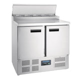 Polar G - Series Pizza Prep Counter Fridge 254Ltr G604 - A - Whisk Hospitality - G604-A