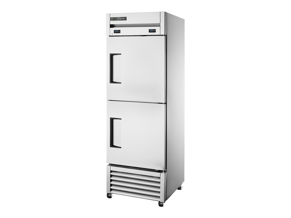 True Refrigeration Upright Foodservice Dual Freezer 2 Half Solid Swing Doors - T - 23DF - HC - Whisk Hospitality - T-23DF-HC