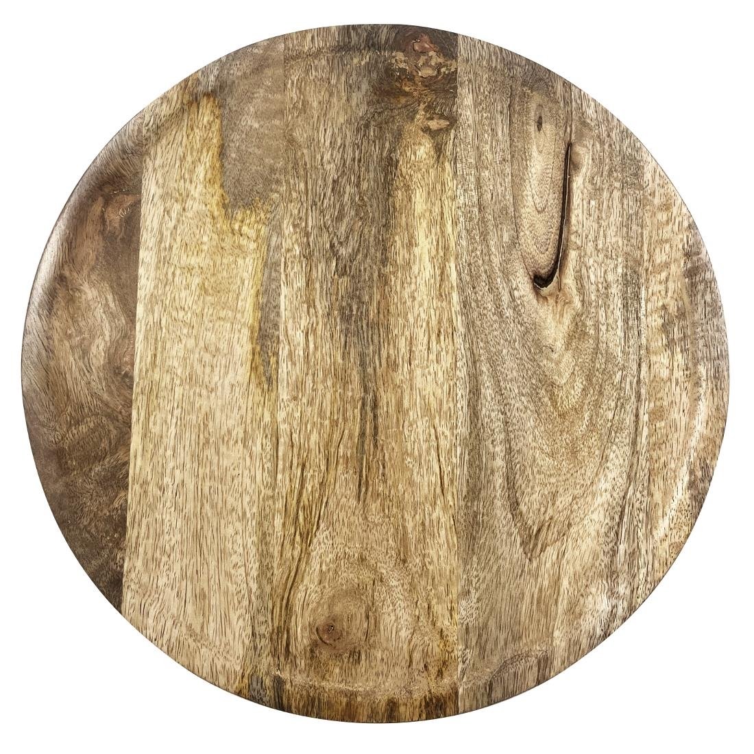 Olympia Revolving Cake Stand Mango Wood - 330x40mm HY756 - Whisk Hospitality - HY756