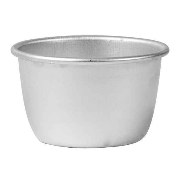 Vogue Mini Pudding Basin Aluminium - 85x50mm 227ml E047 - Whisk Hospitality - E047