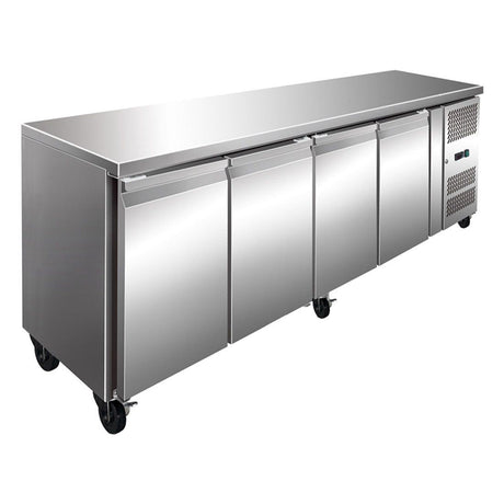 Thermaster FE4100TN S/S Four Door Bench Fridge 511L - Whisk Hospitality - FE4100TN