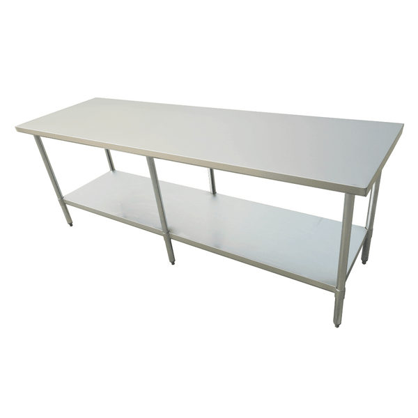 2100 - 6 - WB Economic 304 Grade Stainless Steel Table 2100x600x900 - 6 legs - Whisk Hospitality - 2100-6-WB