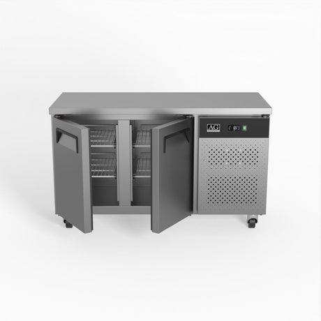 AG Commercial Two Door Worktop / Under Bench Fridge 600mm Depth SLX2100TN - Whisk Hospitality - SLX2100TN