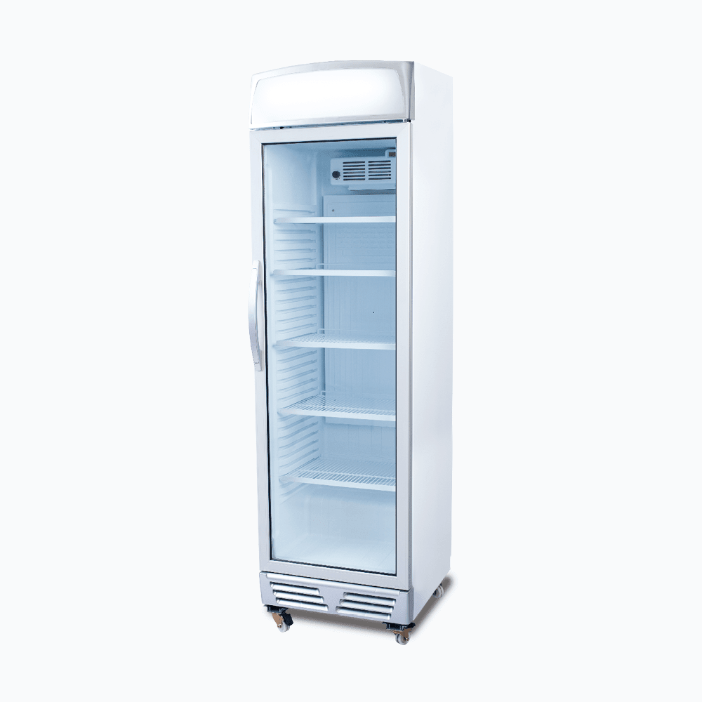 Bromic Upright Display Fridge - 372L - 1 Door - Flat Glass - Lightbox - Whisk Hospitality - GM0374L-NR
