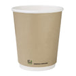 Fiesta Compostable Hot Cup Double Wall 'Kind' Kraft - 225ml (Sleeve 25) CU985 - Whisk Hospitality - CU985