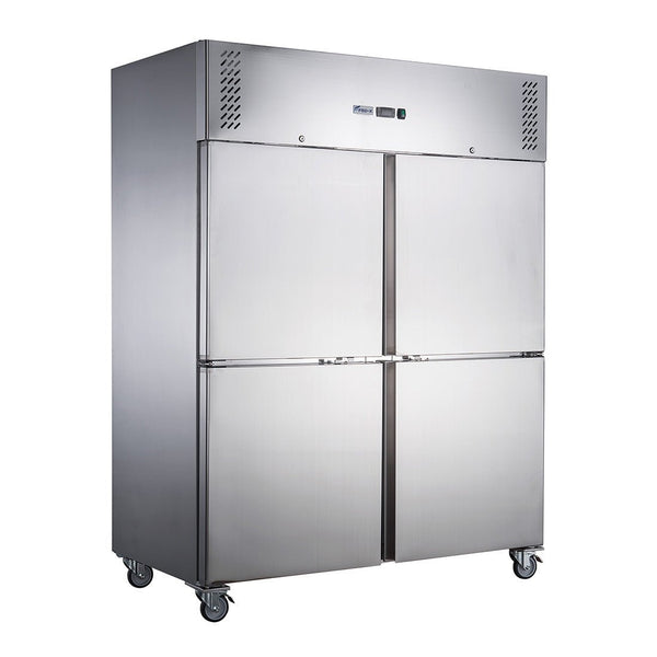 FED - X S/S Four Door Upright Freezer - XURF1410S2V - Whisk Hospitality - XURF1410S2V