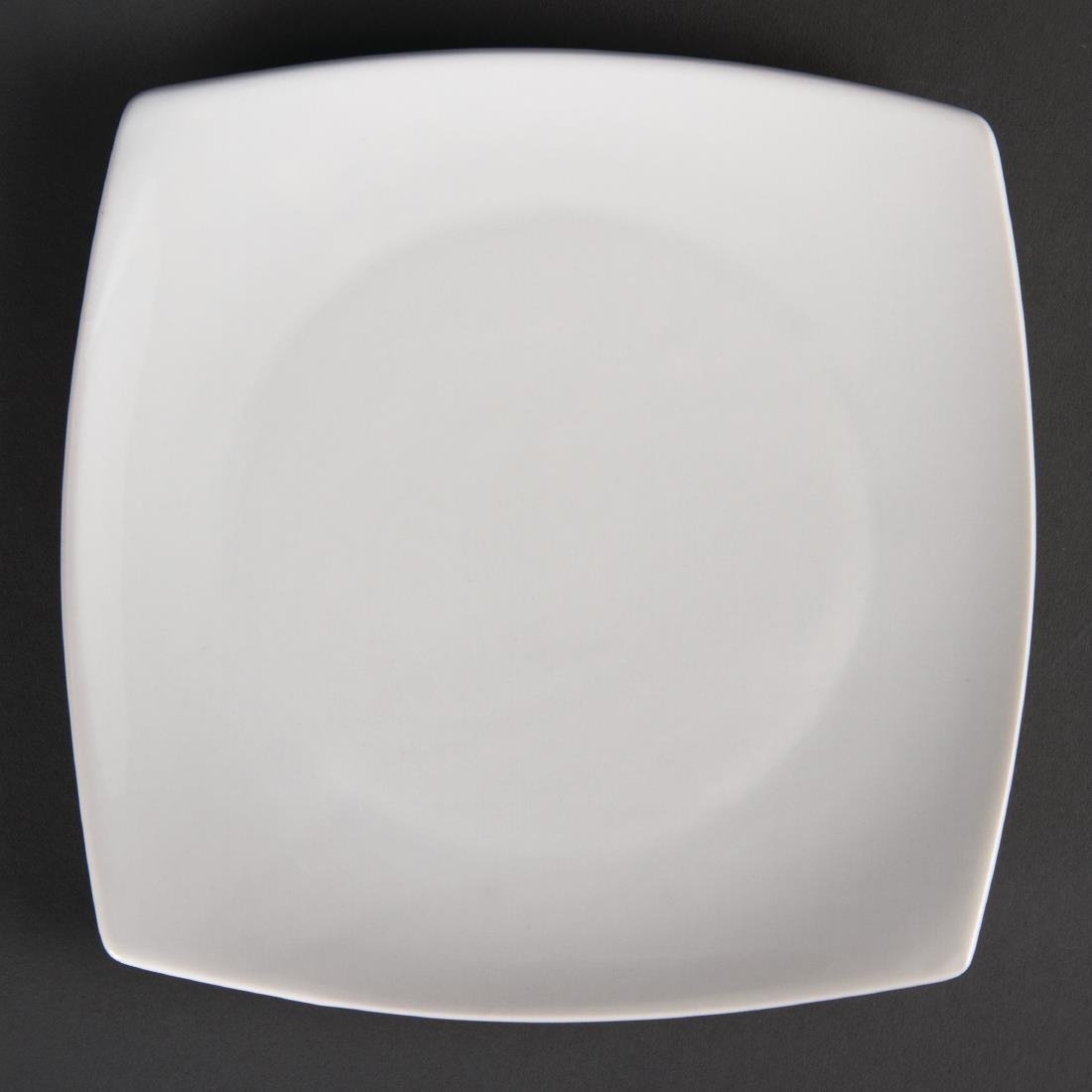 Olympia Whiteware Rounded Square Plate - 18.5cm 7 1/2" (Box 12) U169 - Whisk Hospitality - U169