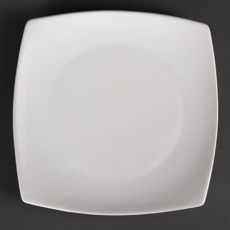 Olympia Whiteware Rounded Square Plate - 18.5cm 7 1/2" (Box 12) U169 - Whisk Hospitality - U169