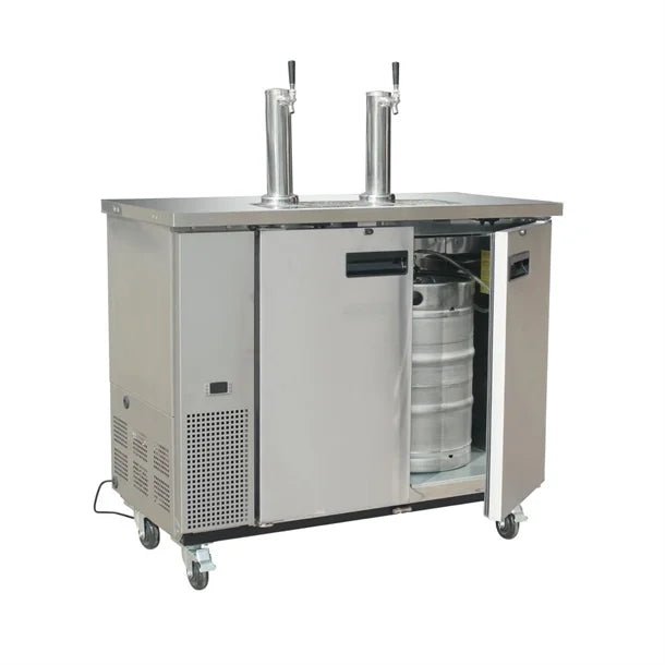 Polar G - Series Direct Draw Beer Dispenser (2 Keg 2 Tap) Stainless Steel GE633 - A - Whisk Hospitality - GE633-A