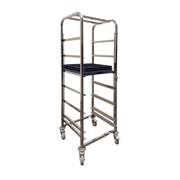 Dishwasher Basket Trolley / Stand - 6 Tiers - 550mm*500mm*1800mm - Whisk Hospitality - 404092