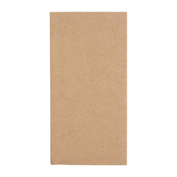 Fiesta Recyclable 40cm 2 ply 8 Fold Recycled Kraft Dinner Napkin (Pack 2000) FE250 - Whisk Hospitality - FE250