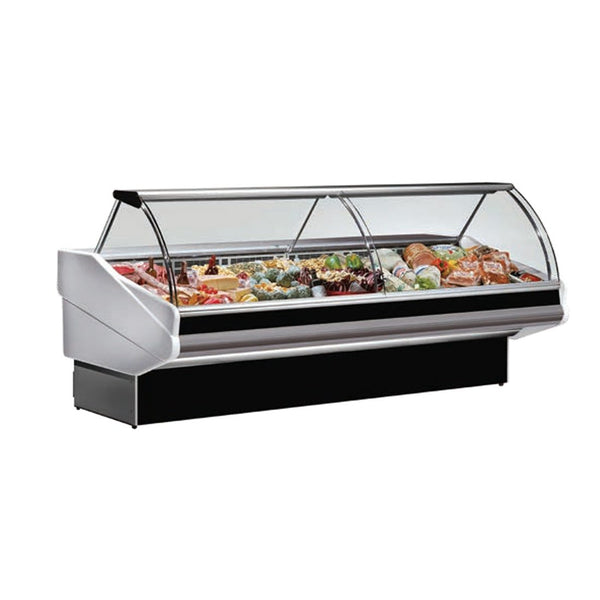 Tecnodom Curved Front Glass Deli Display 2020x1140x1260 PAN2000 - Whisk Hospitality - PAN2000