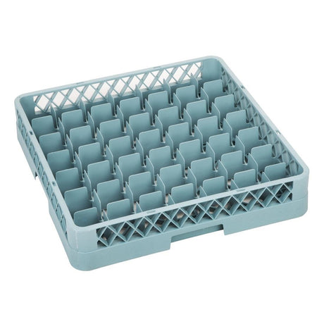 Vogue Glass Dishwasher Rack Grey - 100x500x500mm (49 Compartments) F615 - Whisk Hospitality - F615
