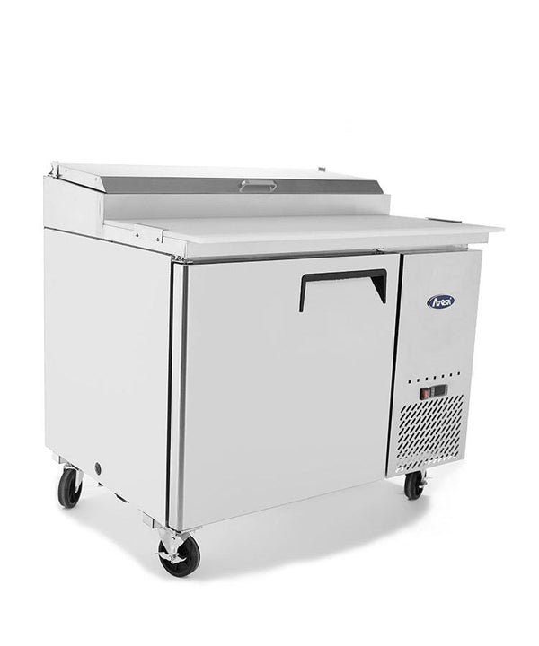 Atosa 1 DOOR PIZZA PREP TABLE FRIDGE 1117 MM MPF8201 - Whisk Hospitality - MPF8201