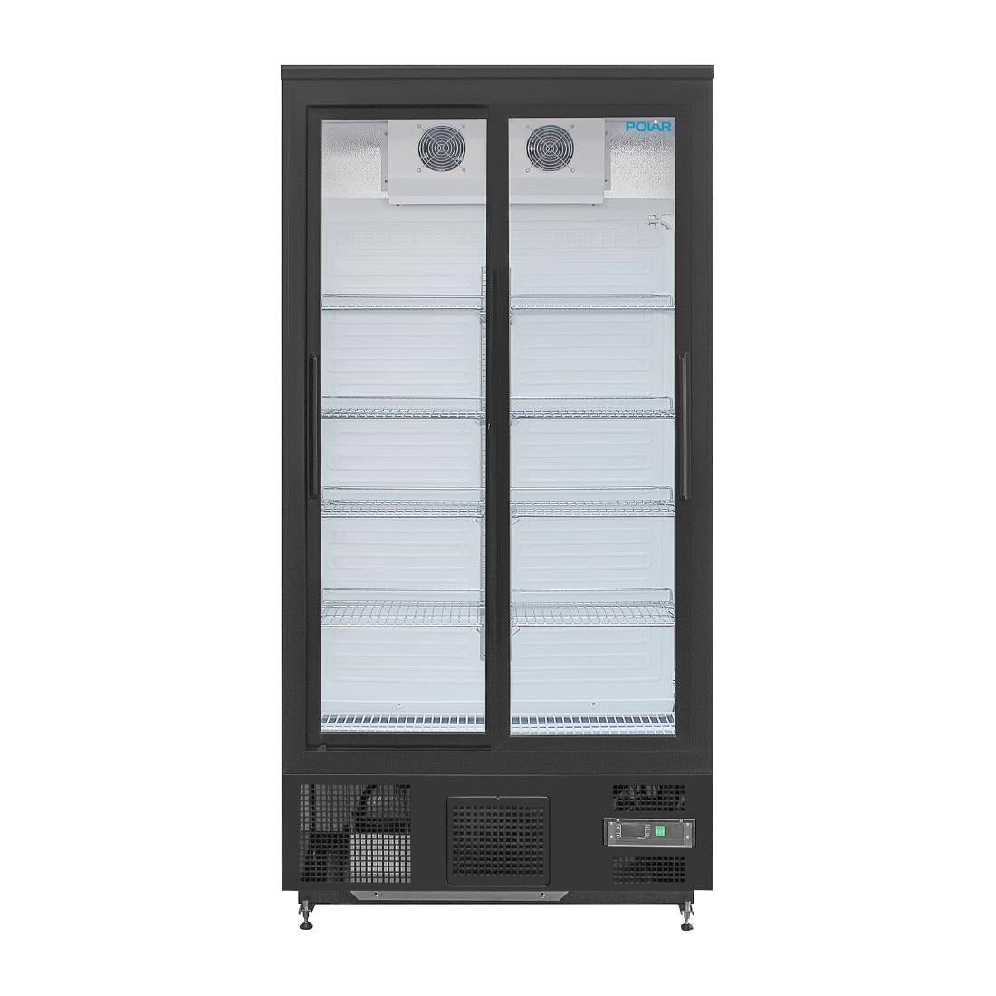 Polar G - Series Upright Back Bar Cooler with Sliding Doors 490Ltr GJ448 - A - Whisk Hospitality - GJ448-A
