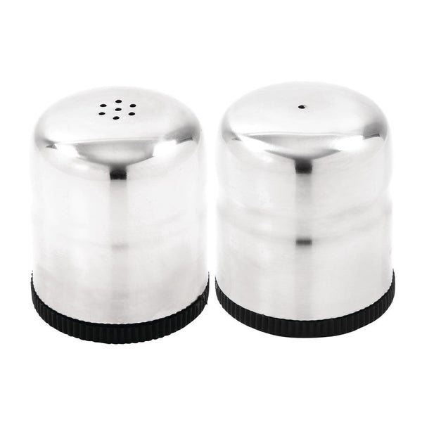 Mini Salt & Pepper Shaker Set St/St P043 - Whisk Hospitality - P043