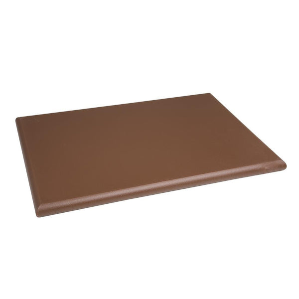 Hygiplas Extra Thick High Density Chopping Board Brown - 450x300x25mm J035 - Whisk Hospitality - J035