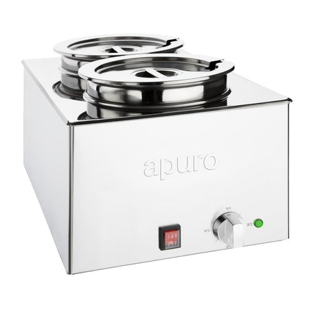 Apuro Bain Marie with Round Pots FT695 - A - Whisk Hospitality - FT695-A
