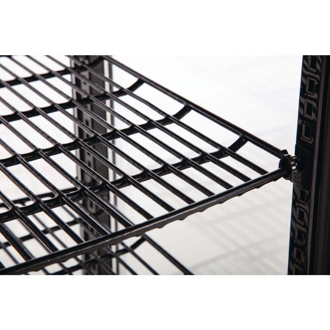 Polar C - Series Energy Efficient Curved Door Display Fridge Black - 235Ltr CX573 - A - Whisk Hospitality - CX573-A