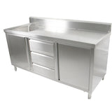 SC - 6 - 2100L - H Cabinet with Left Sink - Whisk Hospitality - SC-6-2100L-H
