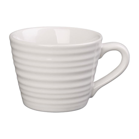 Olympia Cafe Mug White Ripple - 230ml (Box 6) DH638 - Whisk Hospitality - DH638
