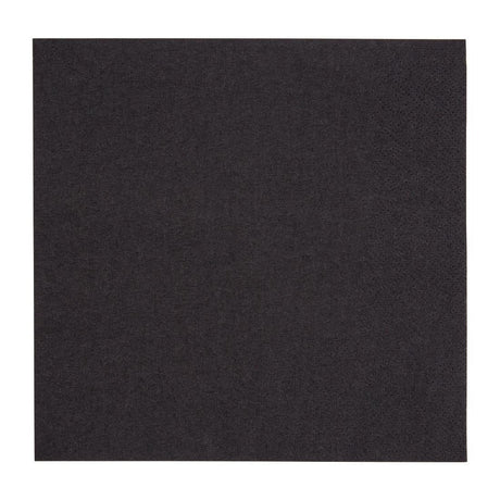 Fiesta Recyclable 33cm 2 ply 4 Fold Black Lunch Napkin (Pack 2000) FE225 - Whisk Hospitality - FE225