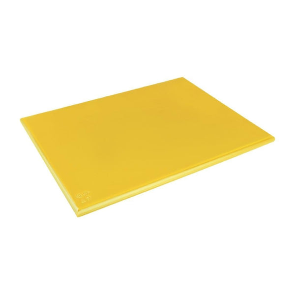 Hygiplas Extra Thick High Density Chopping Board Yellow - 600x450x25mm J045 - Whisk Hospitality - J045