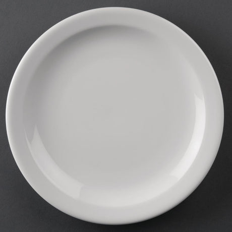 Olympia Athena Narrow Rimmed Plate - 205mm (Box 12) CF362 - Whisk Hospitality - CF362