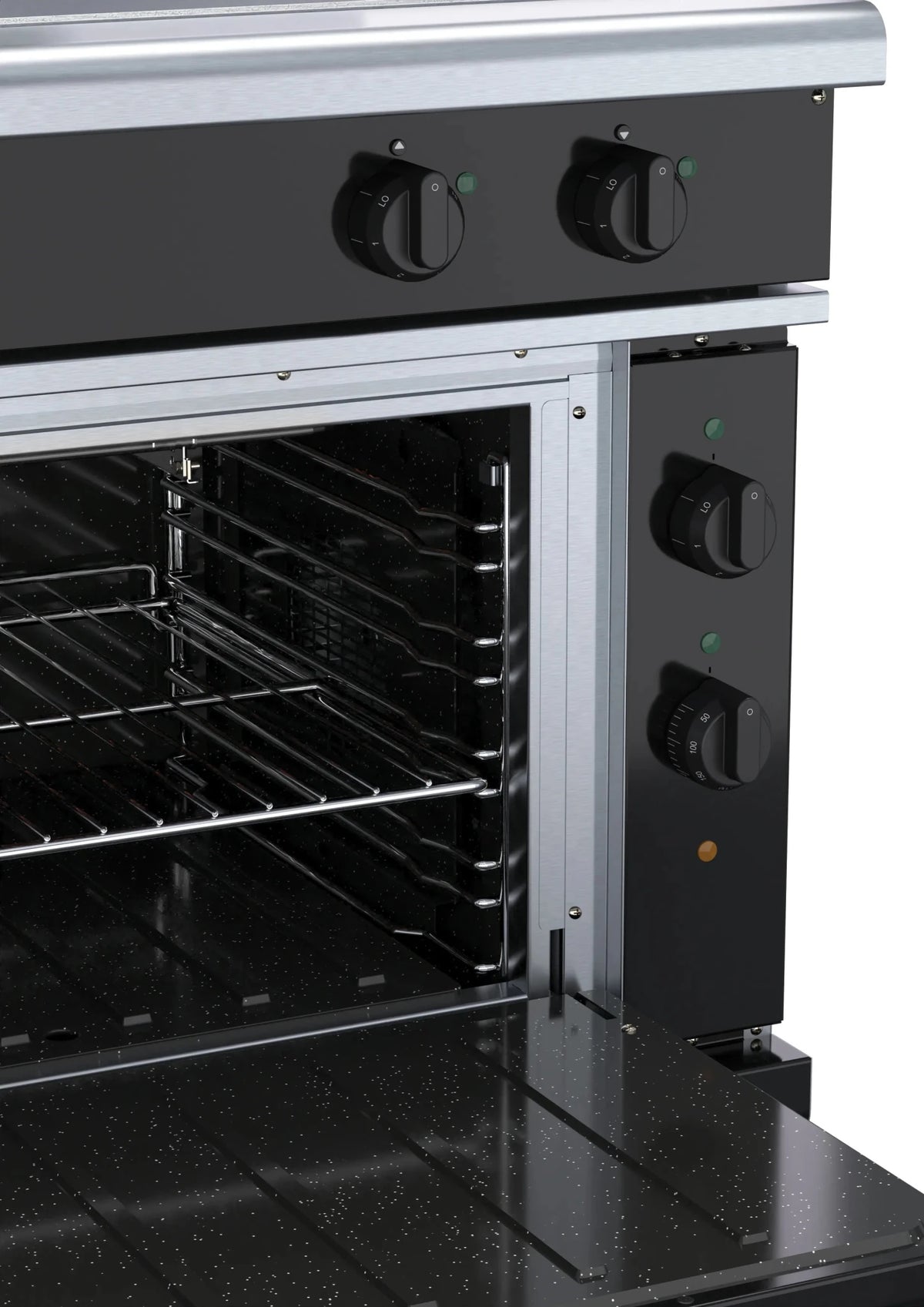 Waldorf Bold Rnb8114Ec 900Mm Electric Solid Top Convection Oven Range - Whisk Hospitality - RNB8114EC