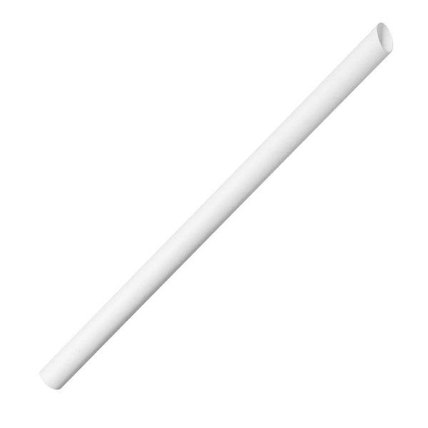 Fiesta Compostable Bubble Tea Straw White - 12x210mm (Pack 150) HU369 - Whisk Hospitality - HU369