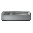 Tecnodom Serie MR80 Black 2000mm Self - serving Deli Display with Storage and Castors - TDMR - 0820SELF - Whisk Hospitality - TDMR-0820SELF