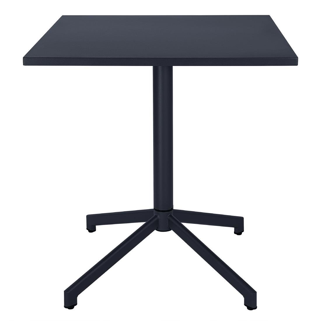 Bolero Porto Folding Table Slate Blue - 700x750mm HZ375 - Whisk Hospitality - HZ375