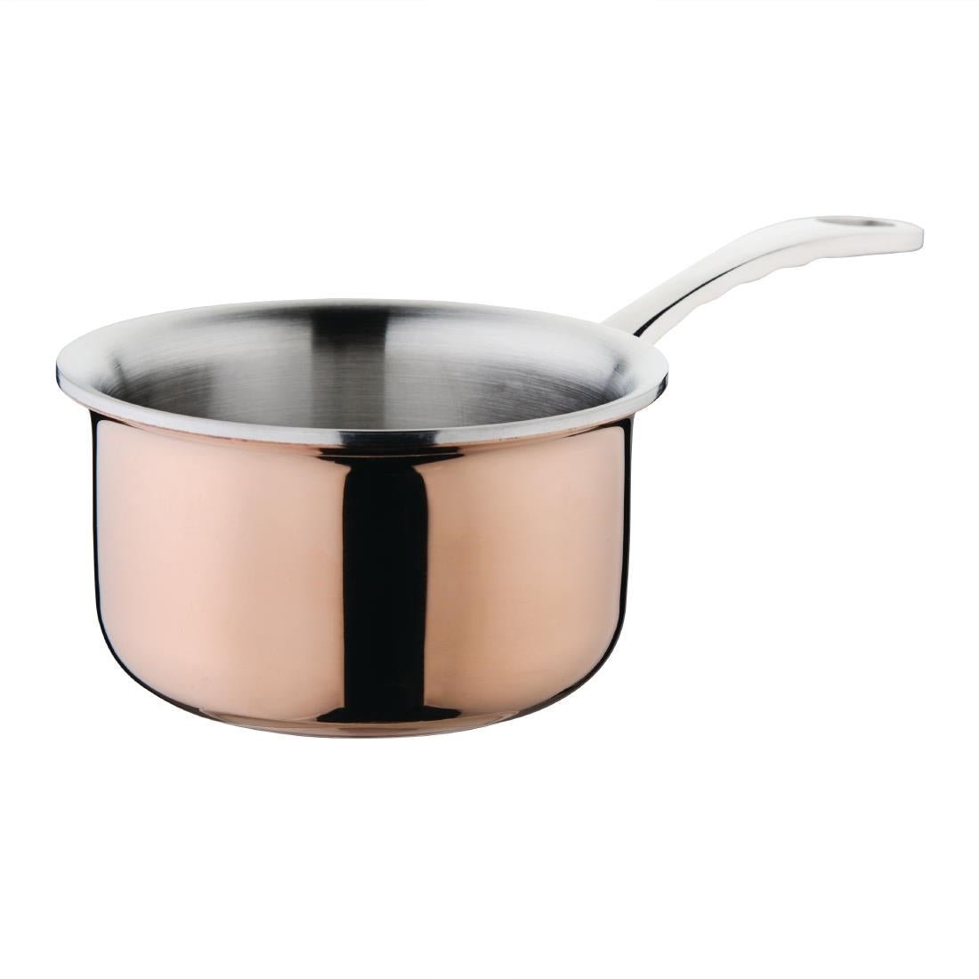 Vogue Copper Mini Saucepan - 90mm dia GG756 - Whisk Hospitality - GG756