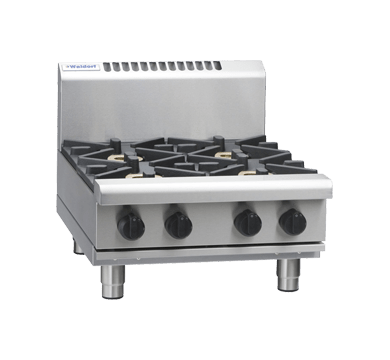 Waldorf 800 Series Rnl8403G B 600Mm Gas Cooktop Low Back Version Bench Model - Whisk Hospitality - RNL8403G-B
