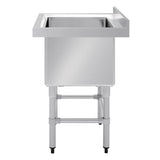 Vogue St/St Deep Pot Sink - 770mm (w) x 600mm (d) (90mm Drain) HC910 - Whisk Hospitality - HC910