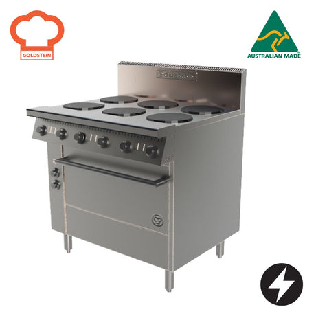 GOLDSTEIN PE6S28 | 711MM (28") STATIC OVEN RANGES | ELECTRIC - Whisk Hospitality - PE6S28